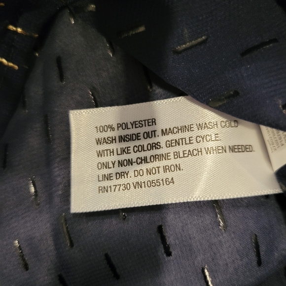 Merona Sleeveless Summer Blouse Top Med Black & Gold - Picture 5 of 7